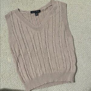 Haunte Monde Beige Cable Knit Sweater